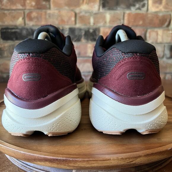 Brooks Ghost Max 2 Men's 10 Maroon White Road Running Max Cushion Shoes Sneakers - Picture 10 of 16